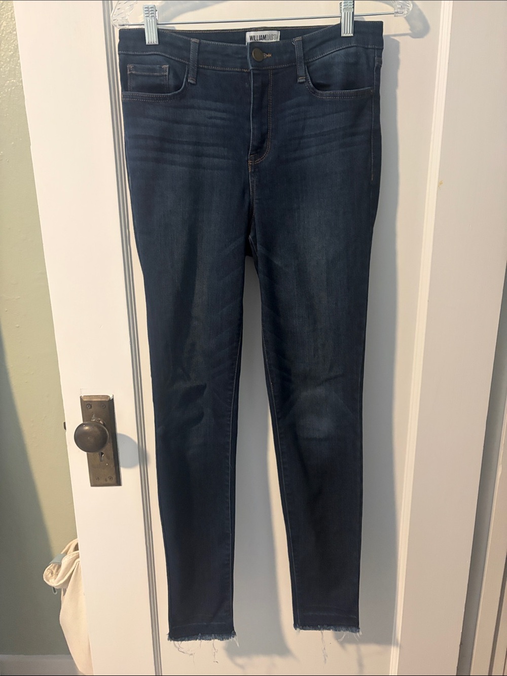 William Rast Navy Cropped Skinny Jeans